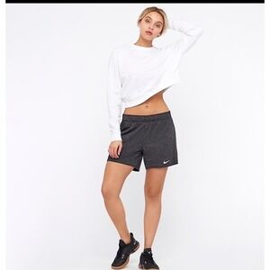 Nike Women's Dri-Fit Attack TR5 Training Shorts Black/Grey Large EUC